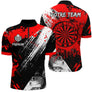 Polo Fléchettes Personnalisé – Classique Effet Graffiti Sportif - Polo Zippé Homme