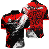 Polo Fléchettes Personnalisé – Classique Effet Graffiti Sportif - Polo Zippé Homme