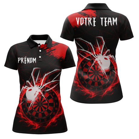 Polo Fléchettes Personnalisé – Design Araignée Flamboyante - Polo Femme