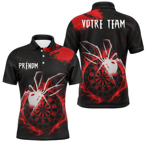 Polo Fléchettes Personnalisé – Design Araignée Flamboyante - Polo Homme
