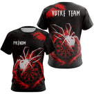 Polo Fléchettes Personnalisé – Design Araignée Flamboyante - T-Shirt Femme