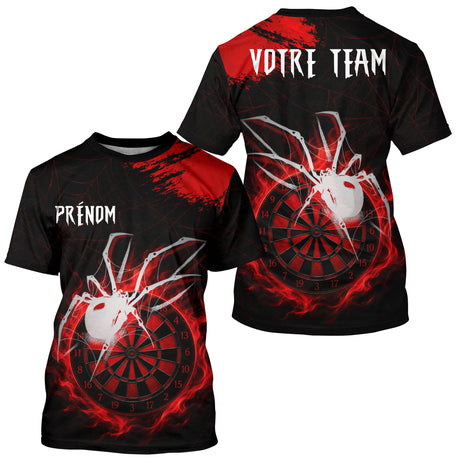 Polo Fléchettes Personnalisé – Design Araignée Flamboyante - T-Shirt Homme