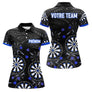 Polo Fléchettes Personnalisé – Design Cibles Bleu Royal - Polo Femme