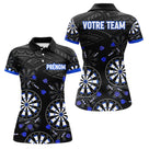 Polo Fléchettes Personnalisé – Design Cibles Bleu Royal - Polo Femme