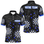 Polo Fléchettes Personnalisé – Design Cibles Bleu Royal - Polo Homme