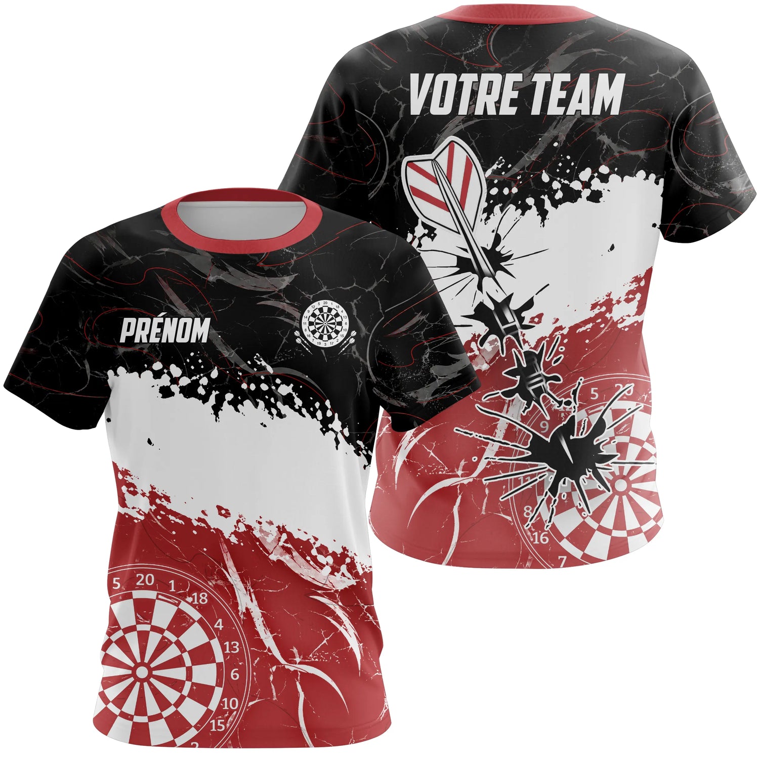 Polo Fléchettes Personnalisé – Design Graphisme Moderne - T-Shirt Femme