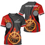 Polo Fléchettes Personnalisé – Esprit Champion Rouge & Noir - T-Shirt Homme