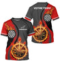 Polo Fléchettes Personnalisé – Esprit Champion Rouge & Noir - T-Shirt Homme