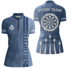Polo Fléchettes Personnalisé – Maillot d’Équipe Premium - Polo Zippé Femme