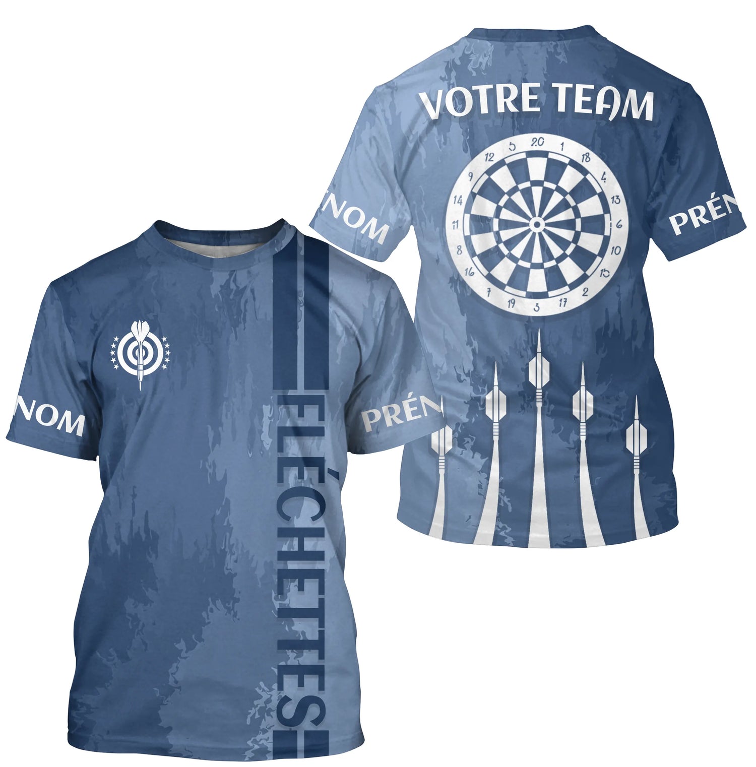 Polo Fléchettes Personnalisé – Maillot d’Équipe Premium - T-Shirt Homme