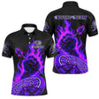 Polo Fléchettes Personnalisé – Main Feu Violette Cible - Polo Homme