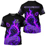 Polo Fléchettes Personnalisé – Main Feu Violette Cible - T-Shirt Homme