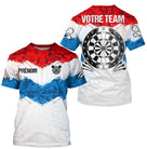 Polo Fléchettes Personnalisé – Motif Effet Peinture - T-Shirt Homme