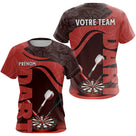 Polo Fléchettes Personnalisé – Motif Tribal & Cible - T-Shirt Femme