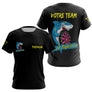 Polo Fléchettes Personnalisé Noir - Fighters Team Design - T-Shirt Femme