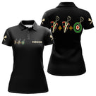 Polo Fléchettes Personnalisé Noir – Cible Visiez Perfection - Polo Femme