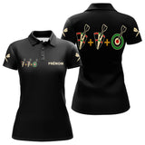 Polo Fléchettes Personnalisé Noir – Cible Visiez Perfection - Polo Femme