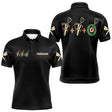 Polo Fléchettes Personnalisé Noir – Cible Visiez Perfection - Polo Homme