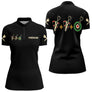 Polo Fléchettes Personnalisé Noir – Cible Visiez Perfection - Polo Zippé Femme