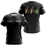 Polo Fléchettes Personnalisé Noir – Cible Visiez Perfection - T-Shirt Femme