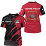 Polo Fléchettes Personnalisé – Rouge & Noir Zone Impact - T-Shirt Homme