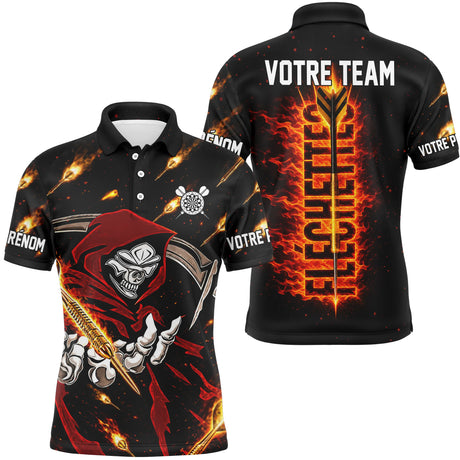 Polo Fléchettes Personnalisé – Style Faucheuse de Feu - Polo Homme