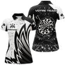 Polo Fléchettes Personnalisé – Style Tribal & Cible Brisée - Polo Femme