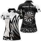 Polo Fléchettes Personnalisé – Style Tribal & Cible Brisée - Polo Femme