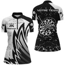 Polo Fléchettes Personnalisé – Style Tribal & Cible Brisée - Polo Zippé Femme