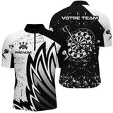 Polo Fléchettes Personnalisé – Style Tribal & Cible Brisée - Polo Zippé Homme
