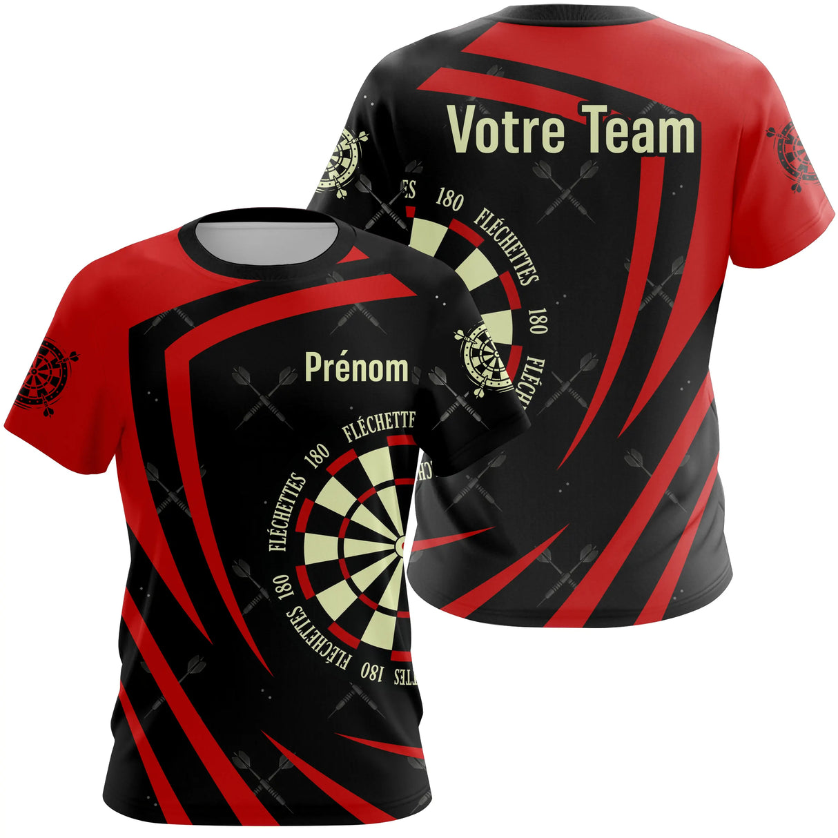 Polo Fléchettes Personnalisé – Style Élégant Dynamique - T-Shirt Femme