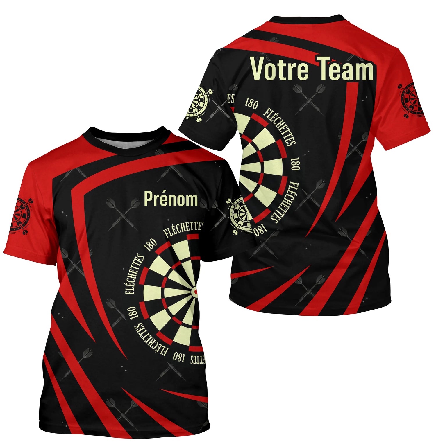 Polo Fléchettes Personnalisé – Style Élégant Dynamique - T-Shirt Homme