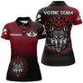 Polo Fléchettes Personnalisé – Tête de Loup Agressive - Polo Femme