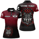 Polo Fléchettes Personnalisé – Tête de Loup Agressive - Polo Femme