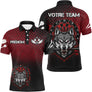 Polo Fléchettes Personnalisé – Tête de Loup Agressive - Polo Homme