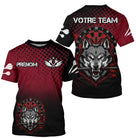 Polo Fléchettes Personnalisé – Tête de Loup Agressive - T-Shirt Homme
