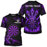 Polo Fléchettes Personnalisé – Violette Flammes Prénom - T-Shirt Homme