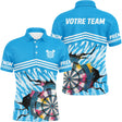 Polo Fléchettes Personnalisable - Motif Cible Fissuré - Polo Homme