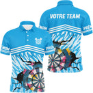 Polo Fléchettes Personnalisable - Motif Cible Fissuré - Polo Homme