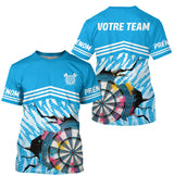 Polo Fléchettes Personnalisable - Motif Cible Fissuré - T-Shirt Homme