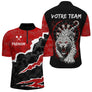 Polo Fléchettes Personnalisable - Sportif Animal Sauvage - Polo Zippé Homme