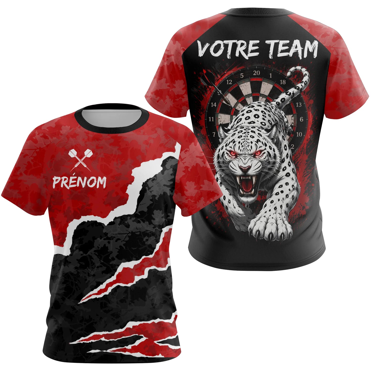 Polo Fléchettes Personnalisable - Sportif Animal Sauvage - T-Shirt Femme