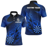 Polo Fléchettes Premium - Bleu Marine Design Sportif - Polo Homme