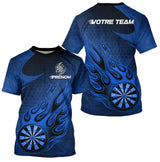 Polo Fléchettes Premium - Bleu Marine Design Sportif - T-Shirt Homme