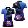 Polo Fléchettes Premium - Design Bleu Électrique - Polo Femme