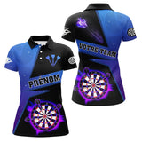 Polo Fléchettes Premium - Design Bleu Électrique - Polo Femme