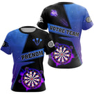 Polo Fléchettes Premium - Design Bleu Électrique - T-Shirt Femme