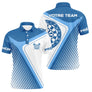 Polo Fléchettes Premium Bleu Sport – Personnalisé Complète - Polo Homme