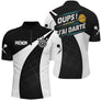 Polo Fléchettes Premium Noir & Blanc – Style Sport Humoristique - Polo Zippé Homme