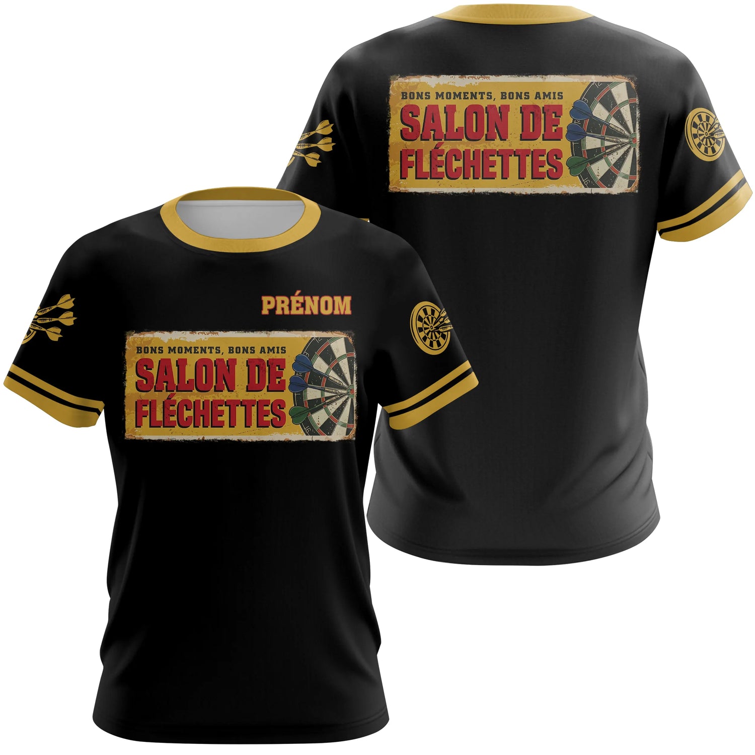 Polo Fléchettes Rétro Personnalisé - Style Vintage Bons Amis - T-Shirt Femme